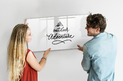 Popisovatelná magnetická tabule Nástěnka pro kreativní poznámky a fotografie
