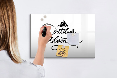 Popisovatelná magnetická tabule Nástěnka pro kreativní poznámky a fotografie