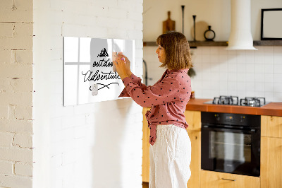 Popisovatelná magnetická tabule Nástěnka pro kreativní poznámky a fotografie