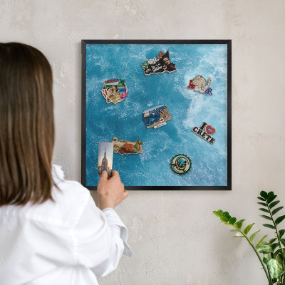 Tabule na magnety v rámech černé barvy Oceánské vlny