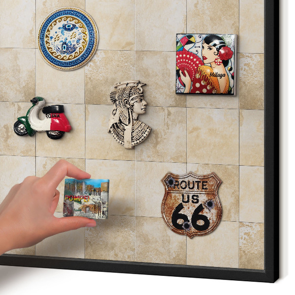 Tabule na magnety v rámech černé barvy Neutrální elegance