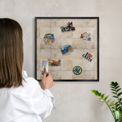 Tabule na magnety v rámech černé barvy Neutrální elegance