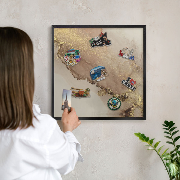 Tabule na magnety v rámech černé barvy Elegantní lesk
