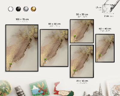 Tabule na magnety v rámech černé barvy Elegantní lesk