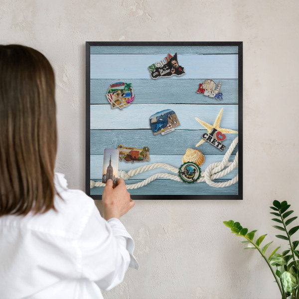 Tabule na magnety v rámech černé barvy Přímořské klima
