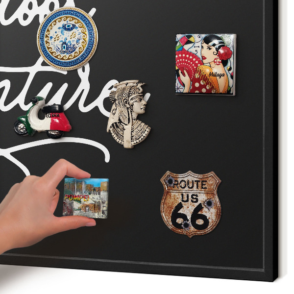 Tabule na magnety v rámech černé barvy Venkovní dobrodružství