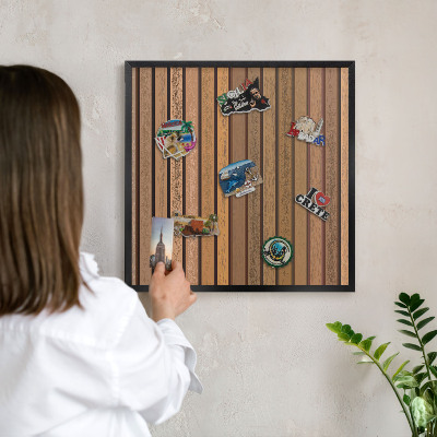 Tabule na magnety v rámech černé barvy Teplé pásy