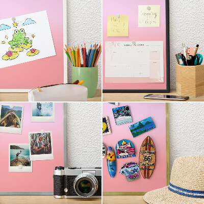 Ozdobné tabule na magnety v černém rámu Jemný přechod