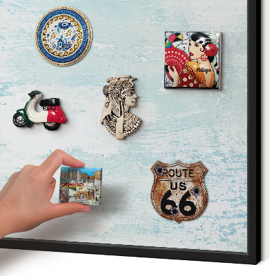 Tabule na magnety v rámech černé barvy Pastelové oděrky