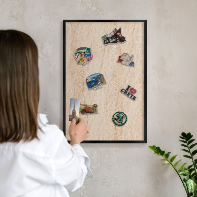 Tabule na magnety v rámech černé barvy Přirozená elegance