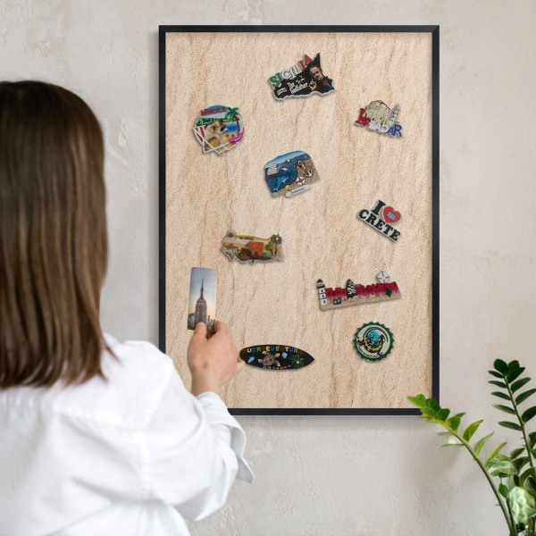Tabule na magnety v rámech černé barvy Přirozená elegance