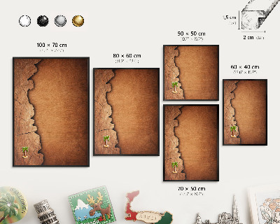 Ozdobné tabule na magnety v černém rámu Dřevěná textura