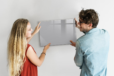 Magnetická tabule na zeď světle šedá barva