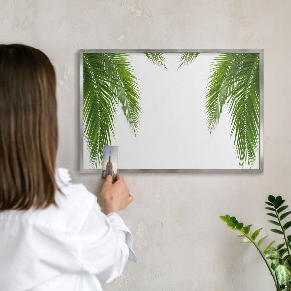 Tabule na magnety z dovolené ve stříbrném rámu Exotická příroda