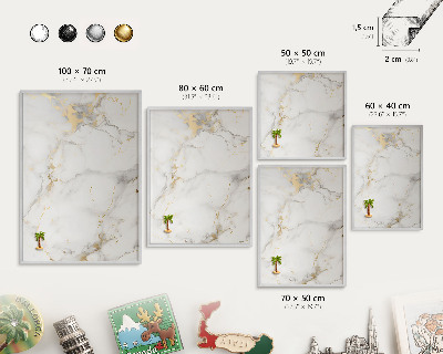 Tabule na magnety na zeď stříbrný rám Jemná elegance