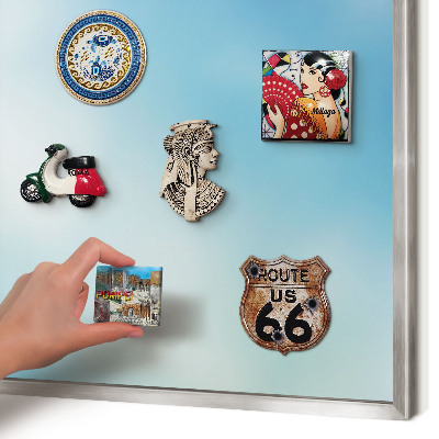 Tabule na magnety z dovolené ve stříbrném rámu Modrá obloha