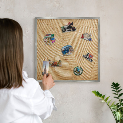 Tabule na magnety z dovolené ve stříbrném rámu Konstrukční linie