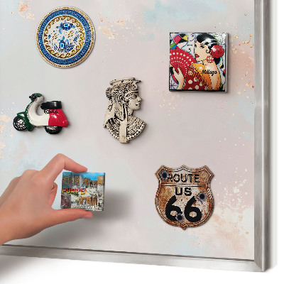 Tabule na magnety na zeď stříbrný rám Pastelová harmonie