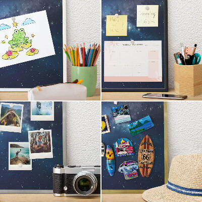 Magnetické tabule na magnety v zlatém rámu Hvězdný prostor