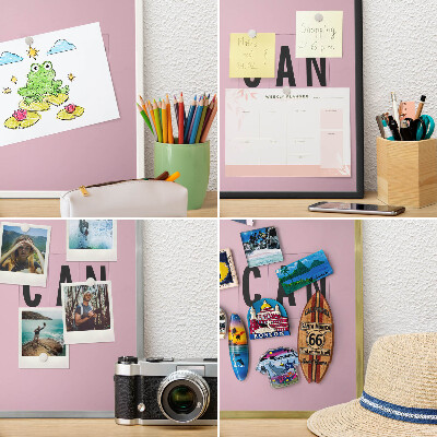 Magnetické tabule na magnety v zlatém rámu Motivace každý den