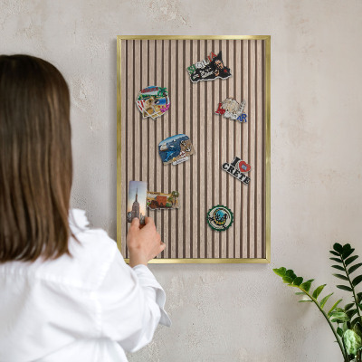 Magnetické tabule na magnety v zlatém rámu Klidná struktura