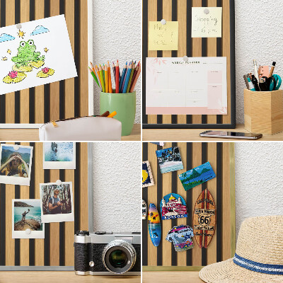 Magnetické tabule na magnety v zlatém rámu Dřevěné rytmy
