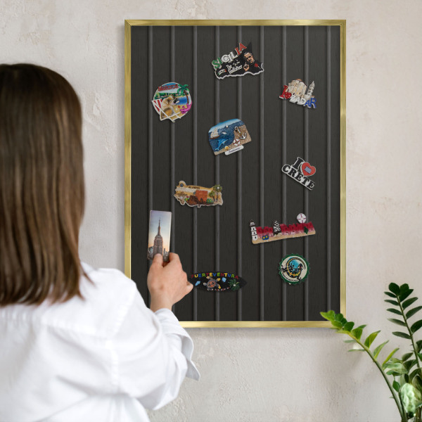 Magnetické tabule na magnety v zlatém rámu Textura panelu