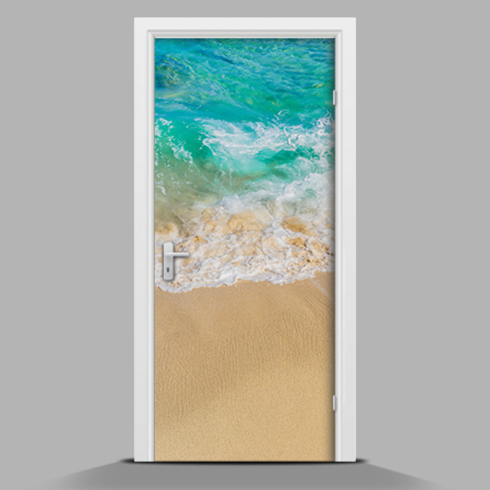 Nálepka na dveře Na pláži