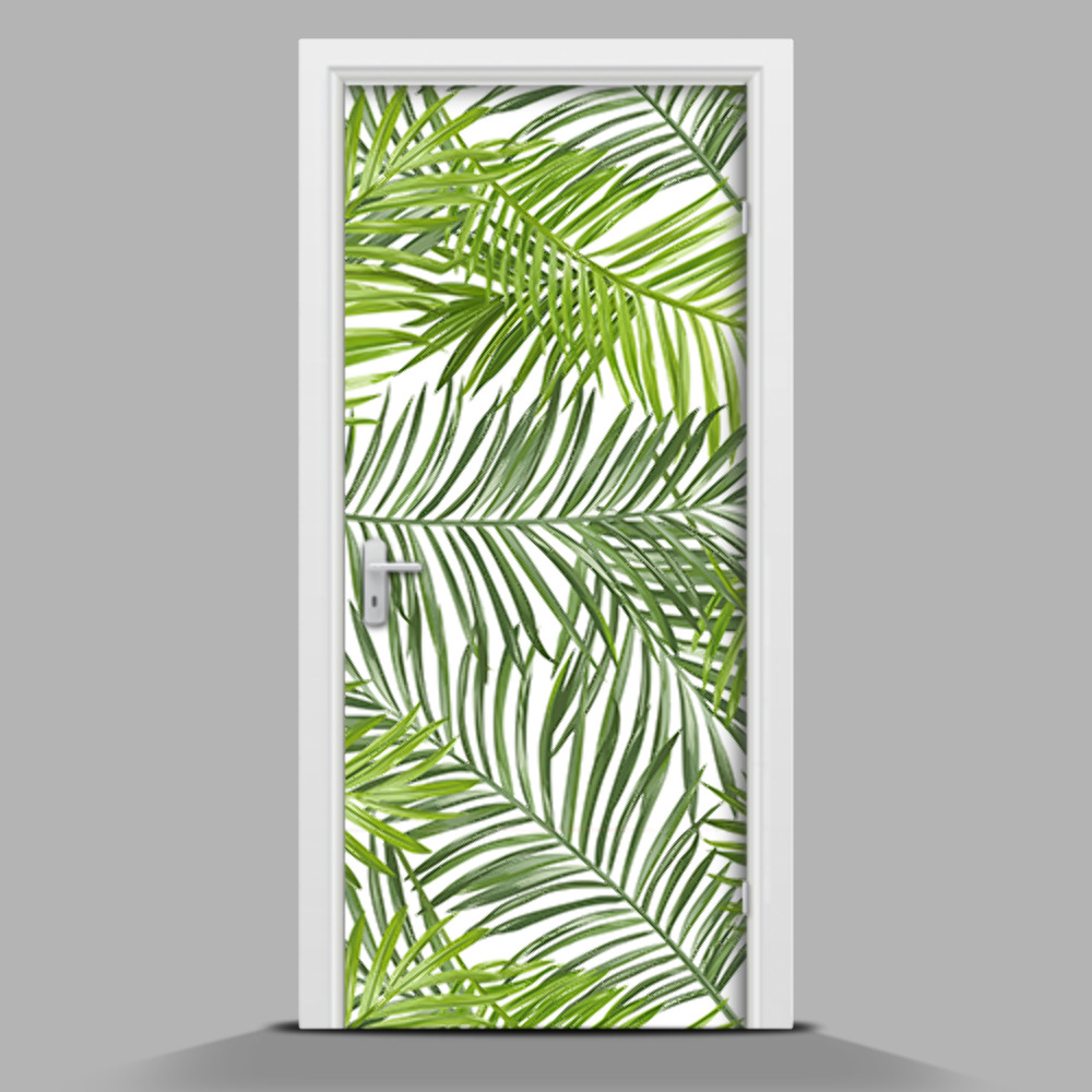 Nálepka na dveře Palmové listí