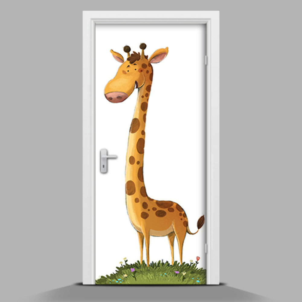 Nálepka na dveře Žirafa