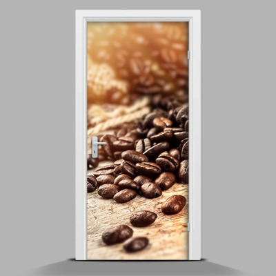 Samolepící tapeta na dveře Zrnka kávy