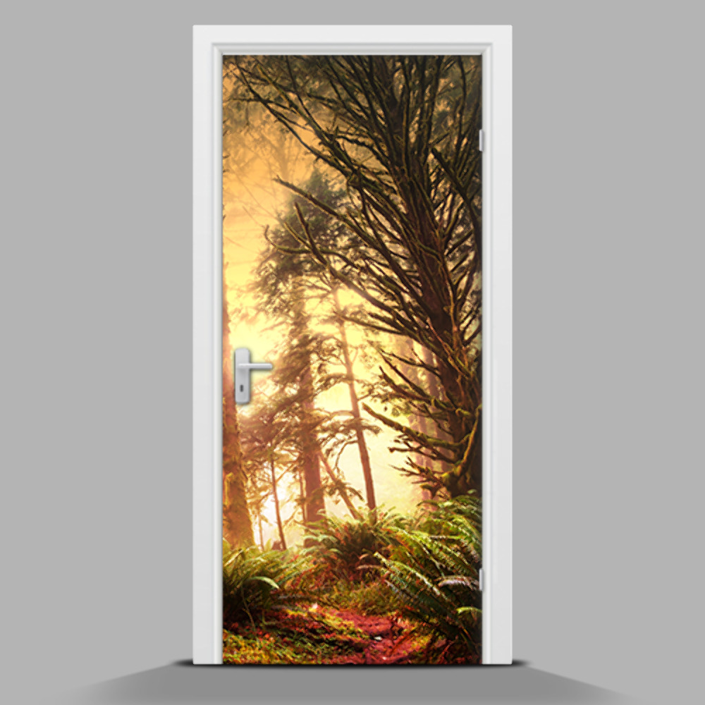 Samolepící nálepka na dveře Tajemný les