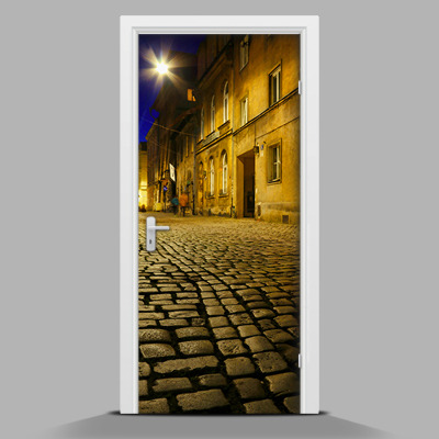Nálepka fototapeta na dveře Noc staré město