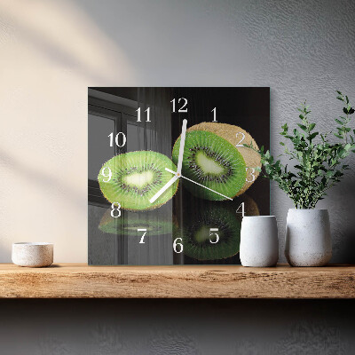 Skleněné hodiny Kiwi