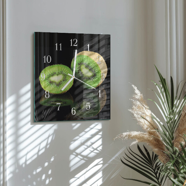 Skleněné hodiny Kiwi