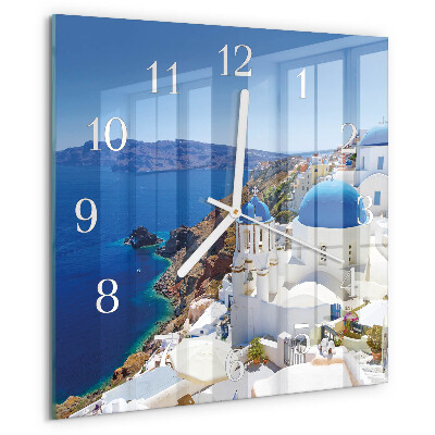 Skleněné hodiny Santorini
