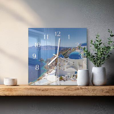 Skleněné hodiny Santorini