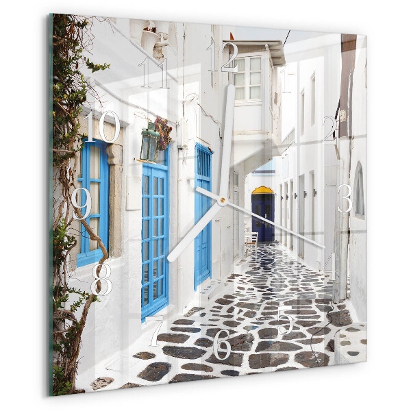 Skleněné hodiny Santorini