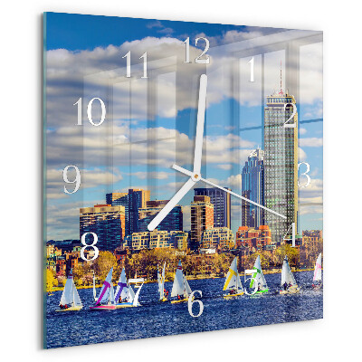 Skleněné hodiny Plachetnice