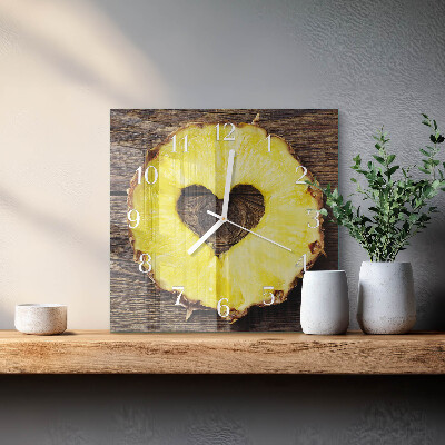 Skleněné hodiny Ananas