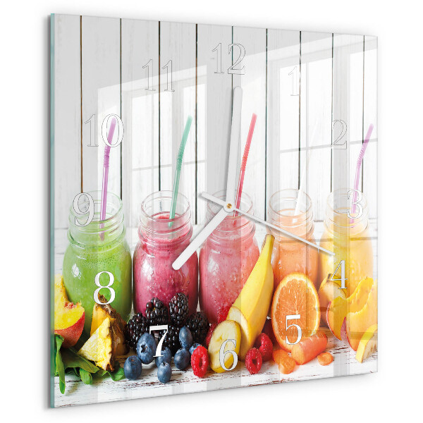Skleněné hodiny Smoothie