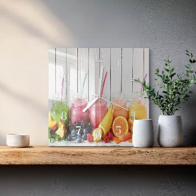 Skleněné hodiny Smoothie