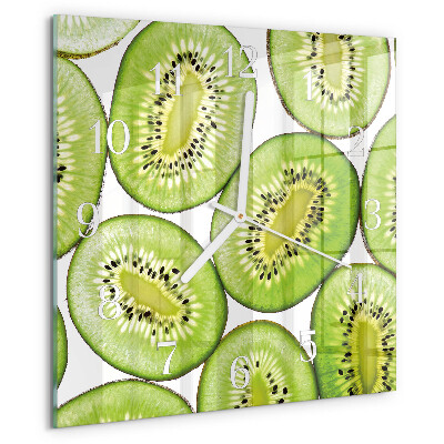 Skleněné hodiny Kiwi