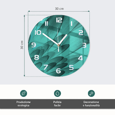Skleněné hodiny na stěnu Řecko