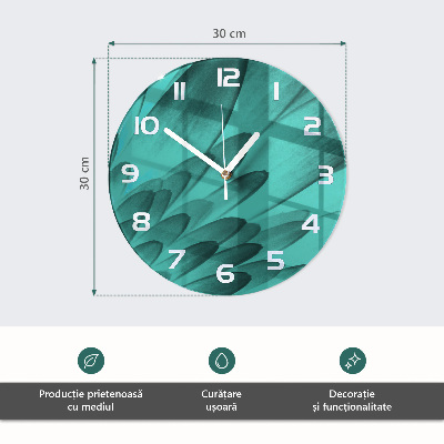 Skleněné hodiny na stěnu Horizont