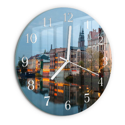 Skleněné hodiny na stěnu Staré město
