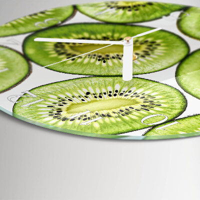Skleněné hodiny na stěnu Kiwi