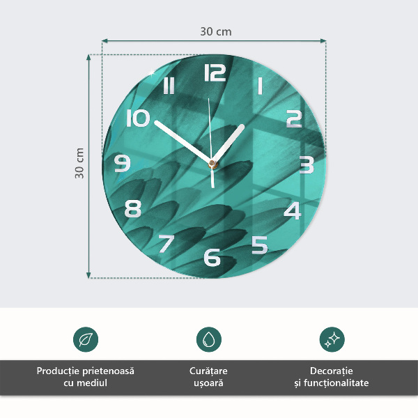 Skleněné hodiny na stěnu Citrony ve vodě