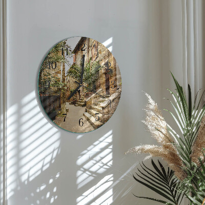 Skleněné nástěnné hodiny Avenue Palms