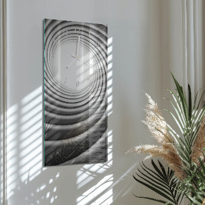 Skleněné hodiny vertikální Vír